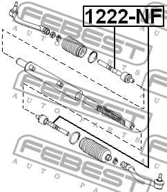 Inner Tie Rod 1222-NF - image 2