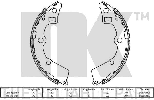 Brake Shoe Set 2735750 - image 2