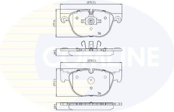 Brake pads front CBP06003 - image 2