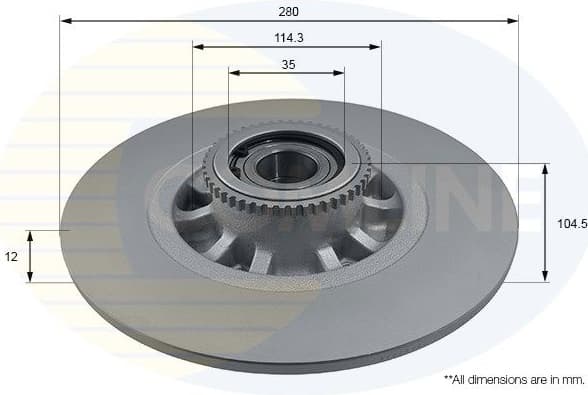 Brake disc with bearing ADC1164 - image 2