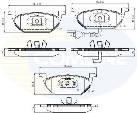 Brake pads front CBP1851 - image 2