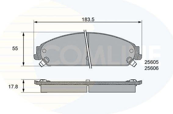 Brake pads front CBP36086 - image 2