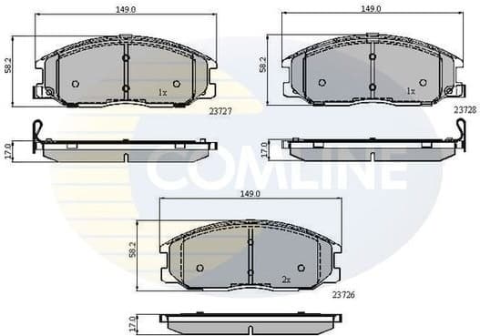 Brake pads front CBP3902 - image 2