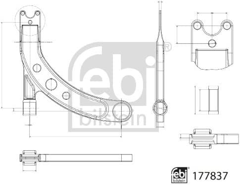 Control/Trailing Arm, wheel suspension 177837 - image 2