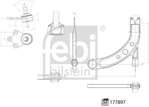 Control/Trailing Arm, wheel suspension 177897 - image 2
