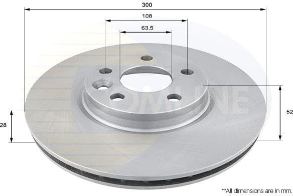 Brake disc, 1pcs FRONT ADC1237V - image 3