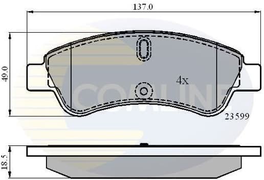 Brake pads front CBP01033 - image 2