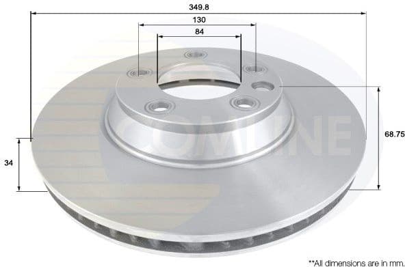 Brake disc, 1pcs FRONT ADC1474V - image 3