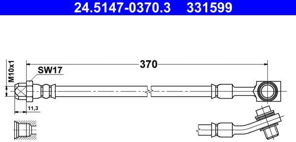 Brake Hose 24.5147-0370.3