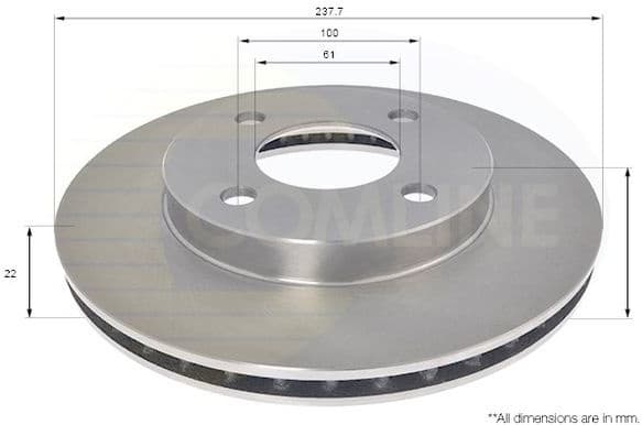 Brake Disc COATED ADC0292V - image 2