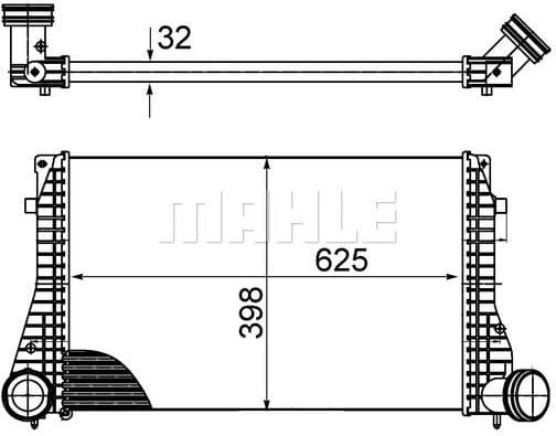 Charge Air Cooler BEHR CI 482 000S