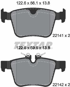 Brake Pad Set, disc brake Q+ 2214103