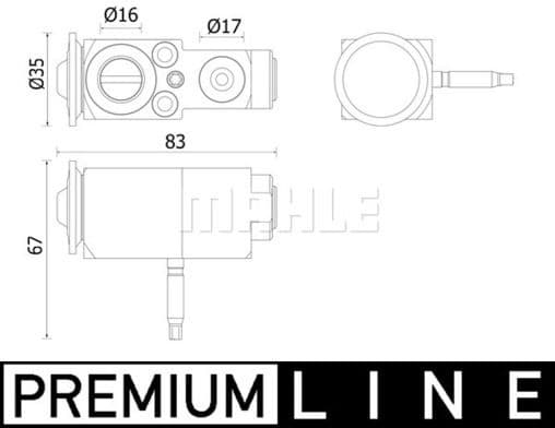 Expansion Valve, air conditioning BEHR *** PREMIUM LINE *** AVE 140 000P