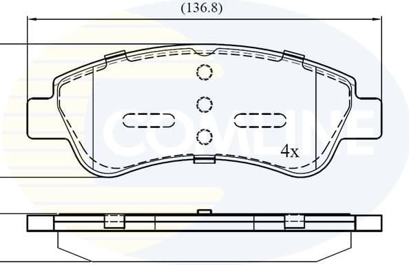 Brake Pad Set, disc brake CBP01525 - image 2