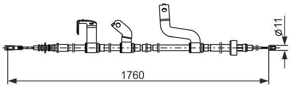 Cable Pull, parking brake 1 987 482 842