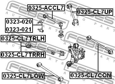 Control/Trailing Arm, wheel suspension 0325-CL7CON - image 2