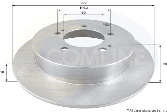 Brake disc, 1pcs REAR ADC1586 - image 3