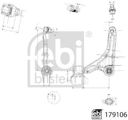 Control/Trailing Arm, wheel suspension 179106 - image 2