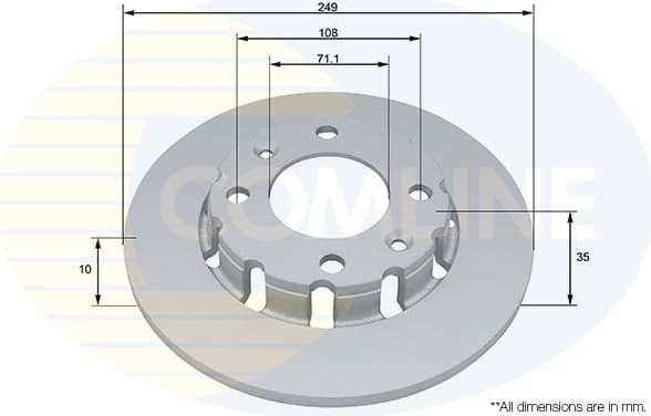Brake Disc COATED ADC5084