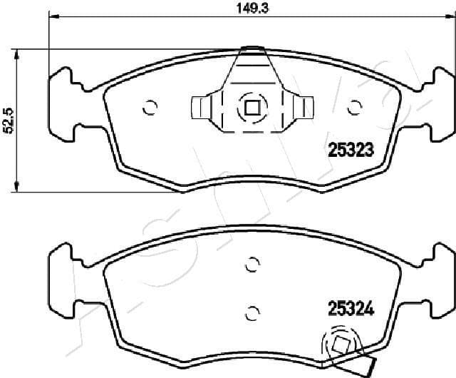 Brake Pad Set, disc brake 50-00-0228 - image 2