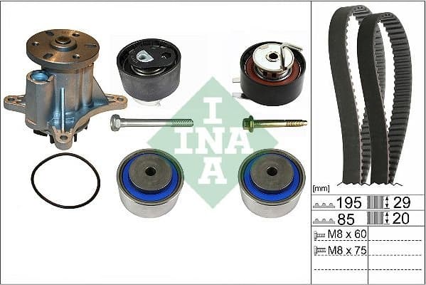 Water Pump & Timing Belt Kit 530 0764 30