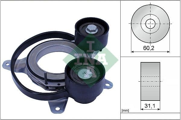 Belt Tensioner, V-ribbed belt 534 0814 10