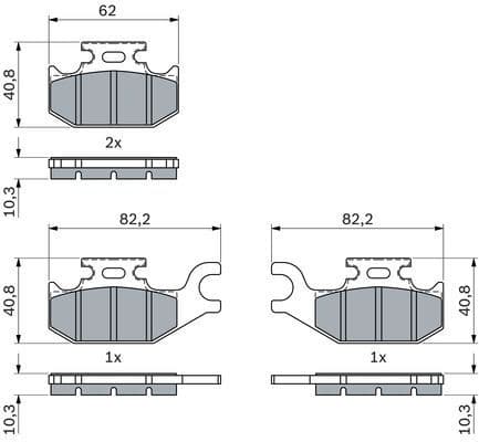 Brake Pad Set, disc brake 0 986 424 293