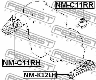 Mounting, engine NM-C11RH - image 2