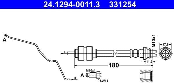 Brake Hose 24.1294-0011.3