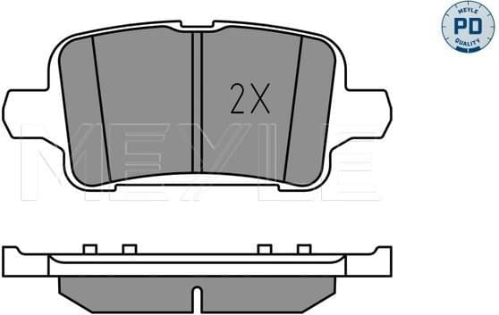Brake Pad Set, disc brake MEYLE-PD: Advanced performance and design. 025 221 2917/PD - image 2