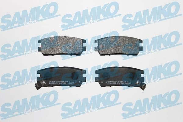 Brake Pad Set, disc brake 5SP518 . - image 2