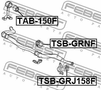 Mounting, stabiliser bar TSB-GRJ158F - image 2