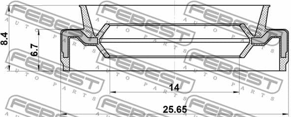 Seal Ring, gearshift linkage 95EAY-15250708X - image 2