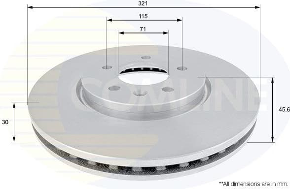 Brake Disc COATED ADC1159V - image 2