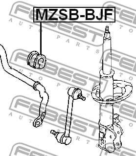 Mounting, stabiliser bar MZSB-BJF - image 2