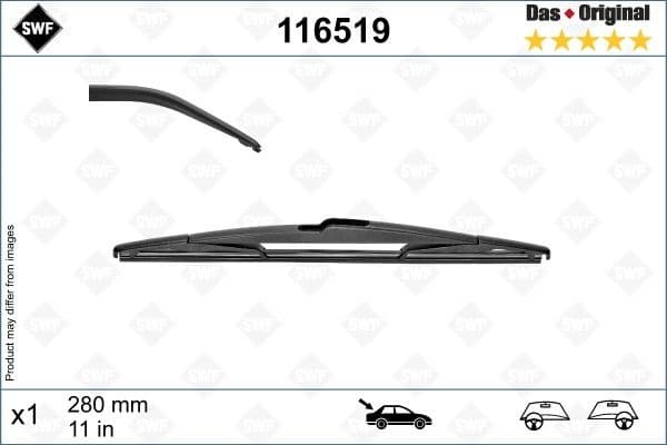 Wiper Blade DAS ORIGINAL REAR 116519