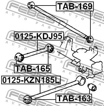 Mounting, control/trailing arm TAB-165 - image 2