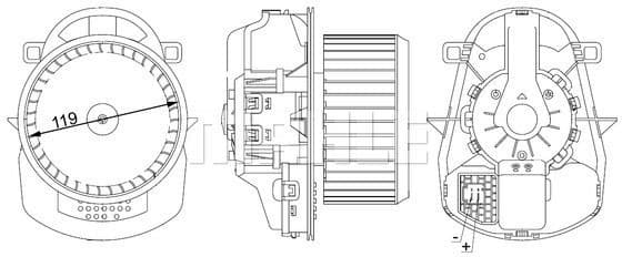 Interior Blower BEHR AB 258 000S - image 3