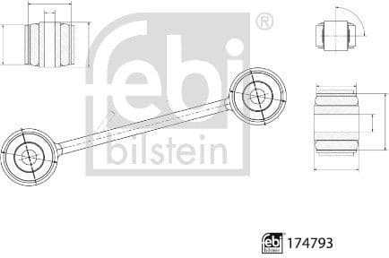 Control/Trailing Arm, wheel suspension 174793