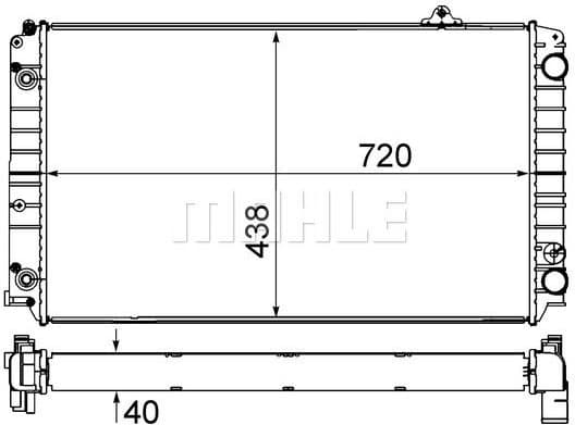 Radiator, engine cooling BEHR CR 853 000S - image 5