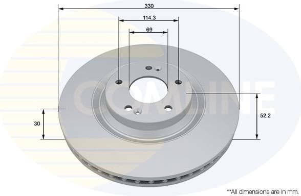Brake Disc COATED ADC5080V