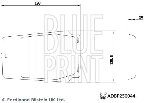 Air Filter, traction battery casing ADBP250044