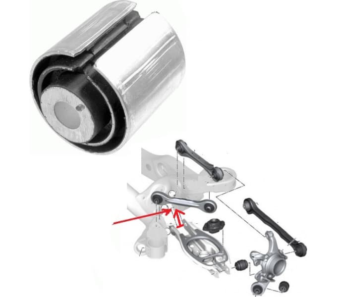 Silentblock rear axle 34684 01