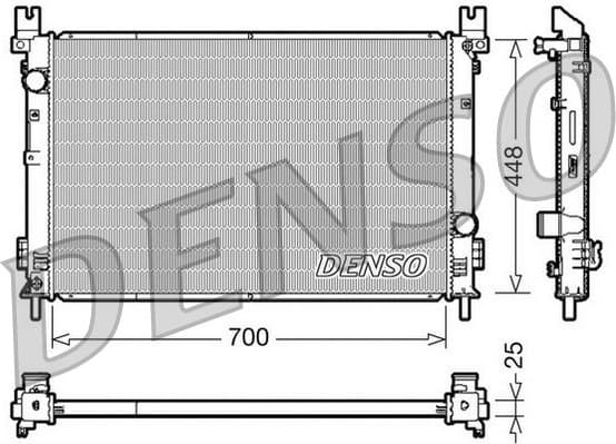 Radiator, engine cooling DRM06001