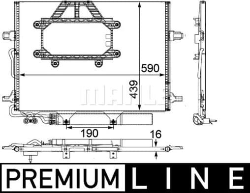 Condenser, air conditioning BEHR *** PREMIUM LINE *** AC 453 000P - image 2