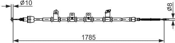 Cable Pull, parking brake 1987482922