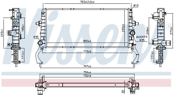 Radiator, engine cooling 606801 - image 5