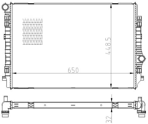 Radiator, engine cooling 550081