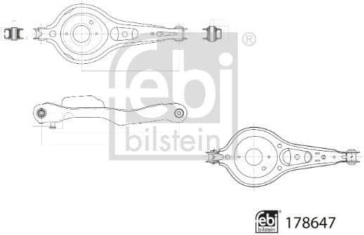 Control/Trailing Arm, wheel suspension 178647