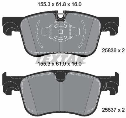 Brake Pad Set, disc brake 2583605